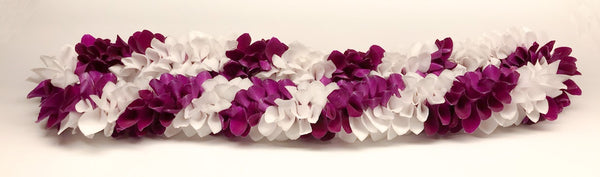 Specialty Purple & White Orchid Lei
