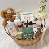 New Mom Gift Basket Green
