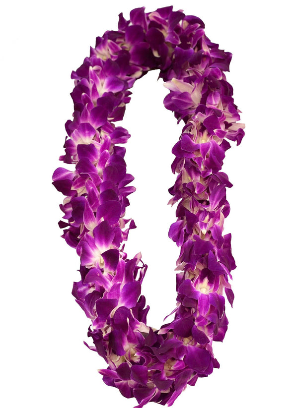 Double Purple Orchid Lei