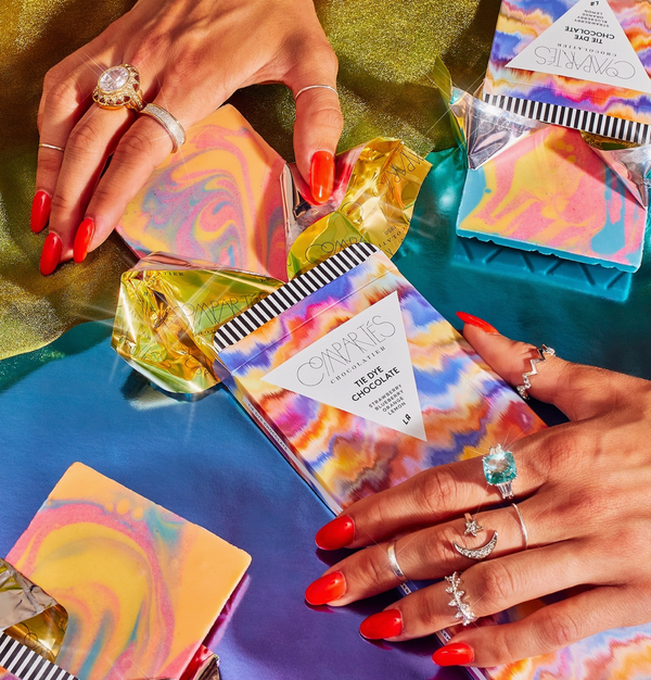 TIE DYE Rainbow Chocolate Bar - 4 Flavors